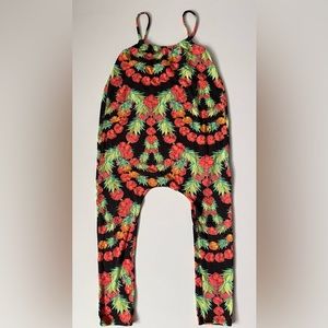 Mara Hoffman Girls’ Jumpsuit in Pineapple Garland Print